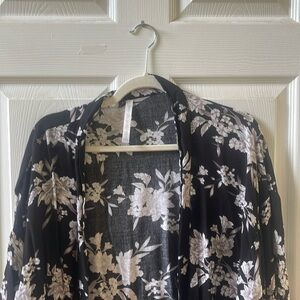 Spiritual GANGSTER "Maya Floral Kimono" robe or beach cover, one size